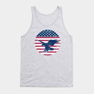 American Flag with Eagle Tank Top